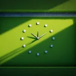 Tuinspade werpt lange schaduw op smaragdgroen gazon bij dageraad met geometrische borders en klok van stenen---**Token Count Summary***Prompt*: 267 tokens
*Response*: 28 tokens
*Total*: 295 tokens