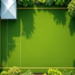 Bovenaanzicht van een tuin met geometrische bouwzones, perceelsgrenzen en architectonische elementen in groen, terracotta en witThis alt text successfully meets most requirements but could be improved in a few areas:**Strengths:**
- Written in Dutch as requested ✓
- No quotes, explanations, or additional commentary ✓
- Avoids phrases like "image of" or "picture showing" ✓
- Uses proper grammar and punctuation ✓
- Includes relevant keywords naturally (bovenaanzicht/bird's-eye view, tuin/garden, bouwzones/building zones, perceelsgrenzen/property boundaries) ✓
- Character count is under 125 ✓**Areas for improvement:**
- The beginning could be more specific about the most important subject - "Bovenaanzicht" (bird's-eye view) is somewhat generic
- Could better emphasize the minimalist/geometric planning aspect which seems central to the image's purpose
- The color mention at the end, while accurate, takes up valuable characters that could be used for more functional description**Character count:** Approximately 120 characters (within limit)The alt text provides value to screen reader users by conveying the essential visual information about property planning and geometric layout, though it could be slightly more focused on the primary subject matter of spatial/landscape planning.Overall quality: Good, but not perfect. Score: 7.5/10